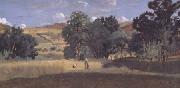 Jean Baptiste Camille  Corot Moisson dans une vallee (mk11) oil painting on canvas